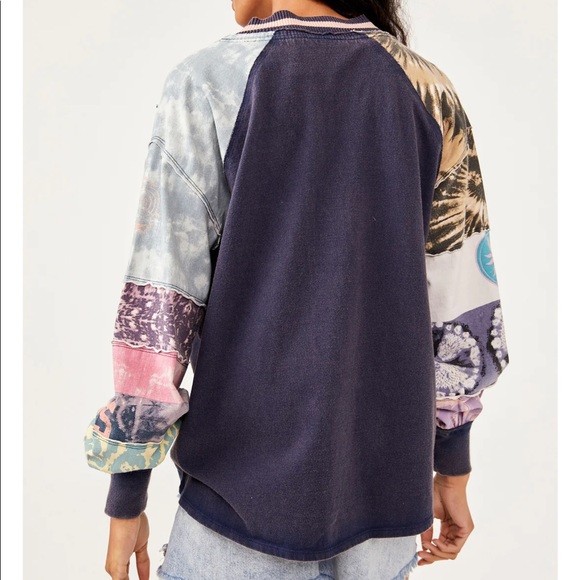 Free People Multi Print Marley Cardigan - Picture 3 of 5